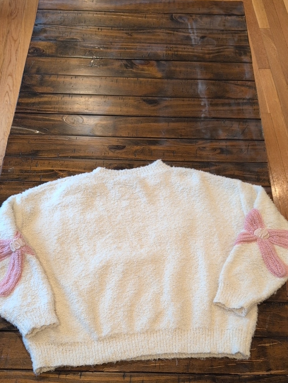 Altar'd State Fuzzy Bow 3D Sweater - Picture 6 of 6
